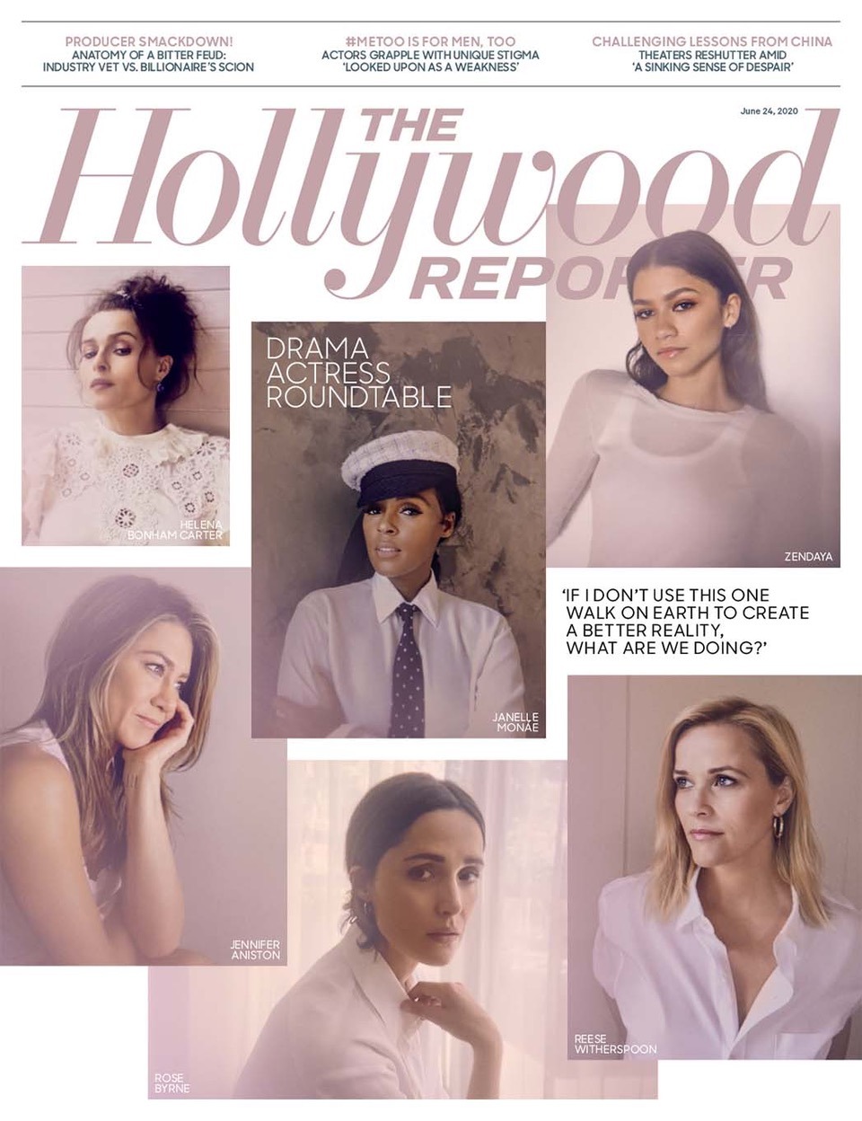 Read more about the article The Hollywood Reporter Drama Actress Roundtable cover story photographed by Ramona Rosales